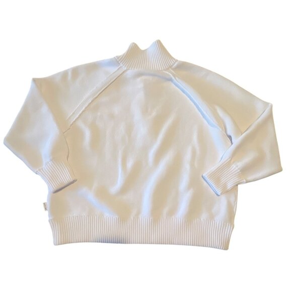 Aerie Offline Home Stretch Quarter Zip Ribbed Long Length Ribbed Knit Sweater - Picture 6 of 6